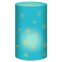 Namizna svetilka, Ø8 x 14 cm, snežinke, 5 listov (14 x 27 cm)
