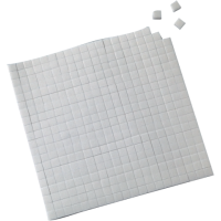 Obojestransko lepljive blazinice, 5x5x2 mm, bele, 560 kosov
