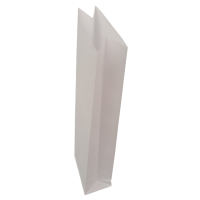 Papirnate vrečke, 75 g, 0.5 kg, 8 x 28 + 5 cm, bele, 10 kosov