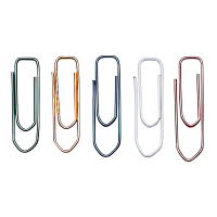 Pisarniške sponke, barvne, 26 mm, 100 kosov