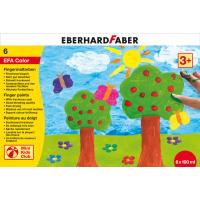Prstne barve Eberhard Faber, komplet 6 barv