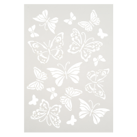 Šablona, A4, metulji