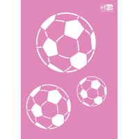 Šablona, A4, nogometne žoge