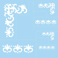 Šablona Marabu, 33 x 33 cm, klasični okvirji