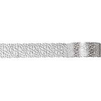 Samolepilna bordura iz papirja, čipka, 12 - 17 mm x 200 cm, srebrna