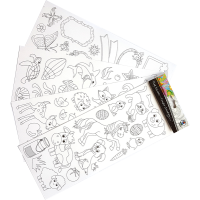 Samolepilna pobarvanka, otroška zabava, 4 pole