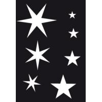 Samolepilna šablona Ki-sign, 7 x 10 cm, zvezdice