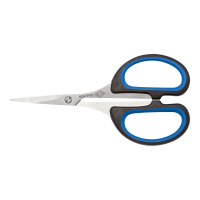 Škarje WEDO, SOFT-CUT, 10.5 cm, črne / modre, koničaste