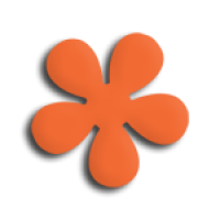 Štanca, ca. 16 mm, retro rožica