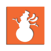 Štanca, ca. 25 mm, snežak