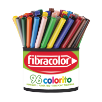 Tanki flomastri Fibracolor Colorito, lonček, 96 kosov