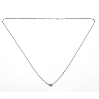 Verižica s karabinom, 2.2 x 2 x 0.5 mm, dolžina približno 50 cm, posrebrena
