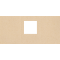 Voščilnica, kvadratni izrez, eko, trodelna, 165 x 340 mm