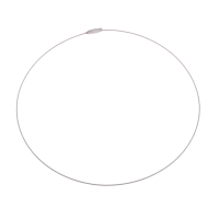 Vratni obroč - žica, 45 cm, Ø1 mm, srebrn