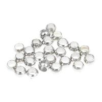 Zaključni obroček, Ø1 mm, platinaste barve, 100 kosov