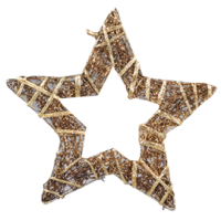 Zvezda iz trte ovita s trakom, 15 cm