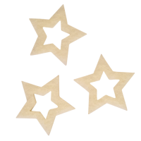 Zvezdica iz filca, 3 cm, krem