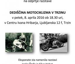 Razstava: Dediščina motociklizma v Trzinu