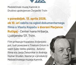 Ogled dokumentarnega filma o Vlastu Kopaču