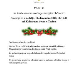 Srečanje starejših občanov