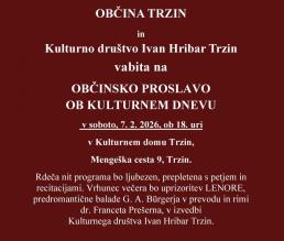 Občinska proslava ob KULTURNEM DNEVU