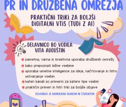 Delavnica: PR IN DRUŽEBENA OMREŽJA