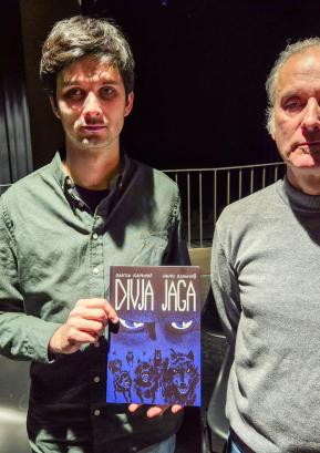 Risar in scenarist, Martin in Janez Ramoveš FOTO: IGOR KAVČIČ