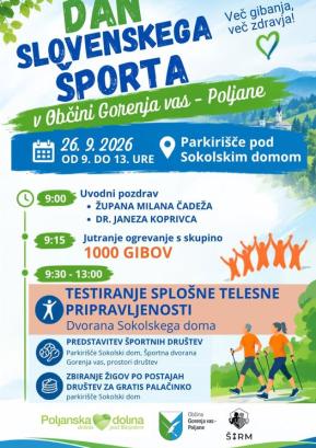 Dan slovenskega športa v Gorenji vasi