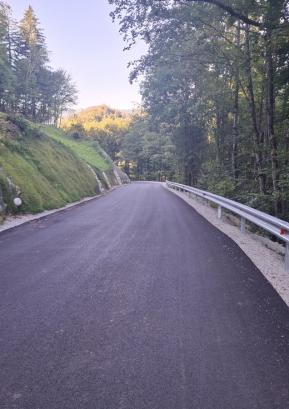 Obnovljeni odsek na lokalni cesti Kopačnica–Leskovica Foto: Gašper Čadež