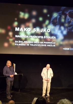 Mako Sajko je prejel nagrado Franceta Štiglica za življenjsko delo na področju filmske in televizijske režije.
