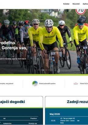 Prenovljena spletna stran Timinga Poljane FOTO: ZAJEM ZASLONA