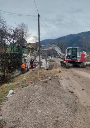 Dela na cesti Trebija–Stara Oselica FOTO: ARHIV OBČINE