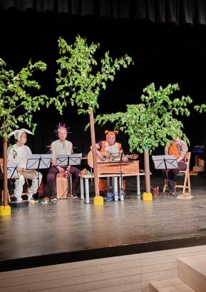 Utrinek iz predstave Gozdni koncert FOTO: ARHIV KNJIžNICE