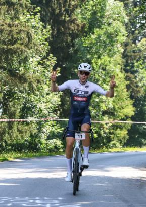 Absolutno zmago je slavil Jaka Jošt (Team BTS Company), ki je progo prevozil v odličnem času 24:12. FOTO: FRANE KRANJEC