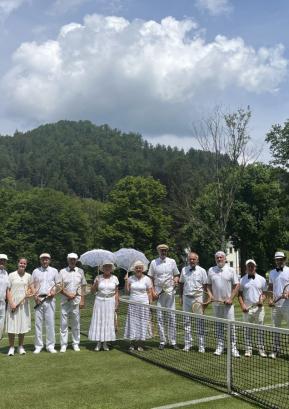 Tenis v belem na Visokem FOTO: MAŠA MOHOR