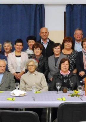 Na srečanju starejših v Lučinah Foto: Leon Kavčič