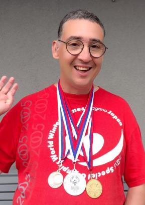 Robi Cakići z letos osvojenimi medaljami Foto: Jure Ferlan