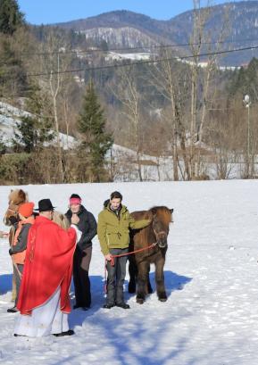 Blagoslov konj na Hotavljah FOTO: GAŠPER BANIČ