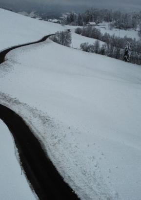 Na novo asfaltiran odsek ceste Preskar–Jezeršek v dolžini okrog sedemsto metrov FOTO: ARHIV KS TREBIJA