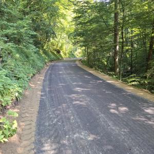 Nov asfalt je dobila tudi javna pot Kopačnica–Krnice. FOTO: GAŠPER ČADEŽ