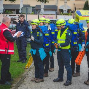 Ekipa prve pomoči Civilne zaščite Občine Gorenja vas - Poljane. FOTO: ARHIV PGD RADOVLJICA