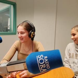 V studiu Radia Sora FOTO: ARHIV ŠOLE