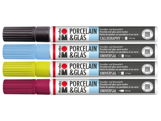 Barve in flomastri za porcelan in steklo