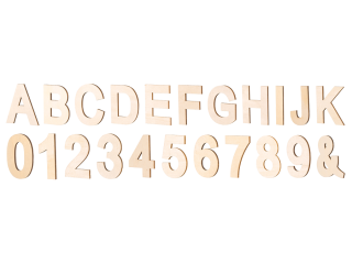 Lesene črke, strešice