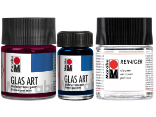 Prosojne barve za steklo na osnovi umetnih smol