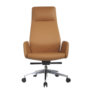 Pisarniški stol BERGAMO, Cognac rjava