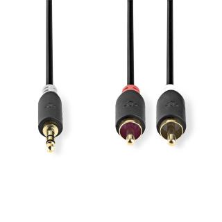 Nedis Stereo Audio Cable - 2x RCA male  |  2x RCA Male, 3M