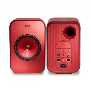 KEF LSX Wireless zvočniki rdeča DEMO