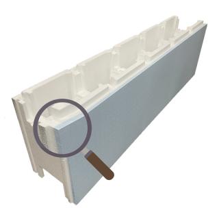 Stiroporni zidak CF Block Extreme 25/80-ravni