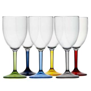 Party colors Kozarec za vino, barvni, 6 kos   - Kuhinja in Jedilnica